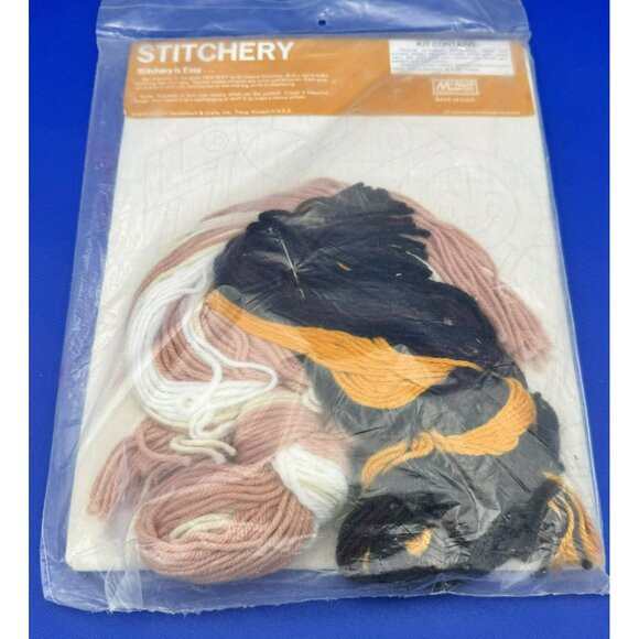 Vintage McNeill Stitchery Kit Favorite Things No. 5104 16x20 Wallhanging Pillow - Picture 4 of 7